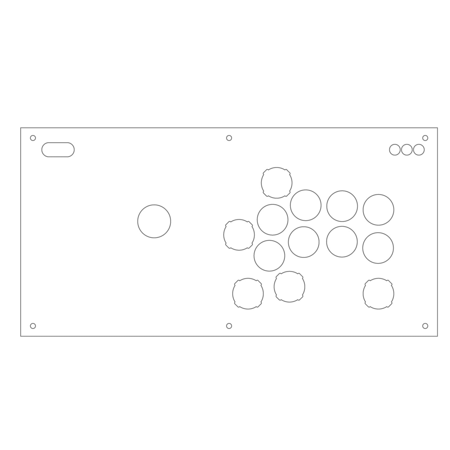 DRM JS 天板カスタマイズ用クリアアクリルパネル 24mm