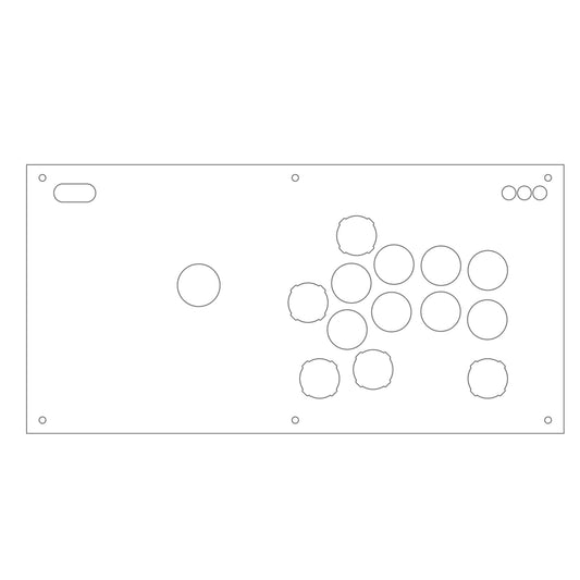 DRM JS 天板カスタマイズ用クリアアクリルパネル 24mm